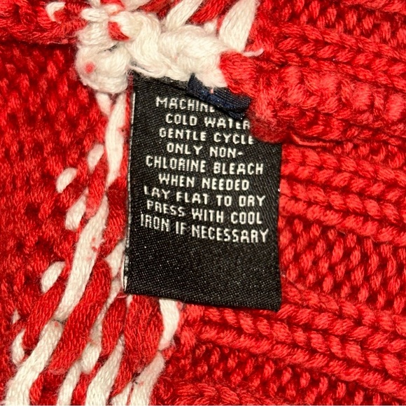 Polo by Ralph Lauren Red and White Turtleneck Sweater - Picture 7 of 7